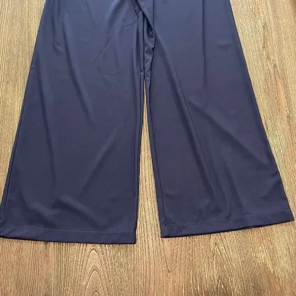 Halara Womens High Waisted Wide Leg Pants Stretch Pull-On Pockets Blue Size L - Picture 3 of 10